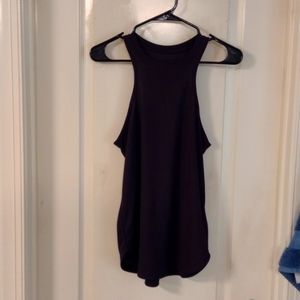 Nike racer back workout top, black, size small